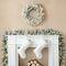 Glitzhome® 6ft. Pre-Lit Snow Flocked Christmas Garland, 2ct.